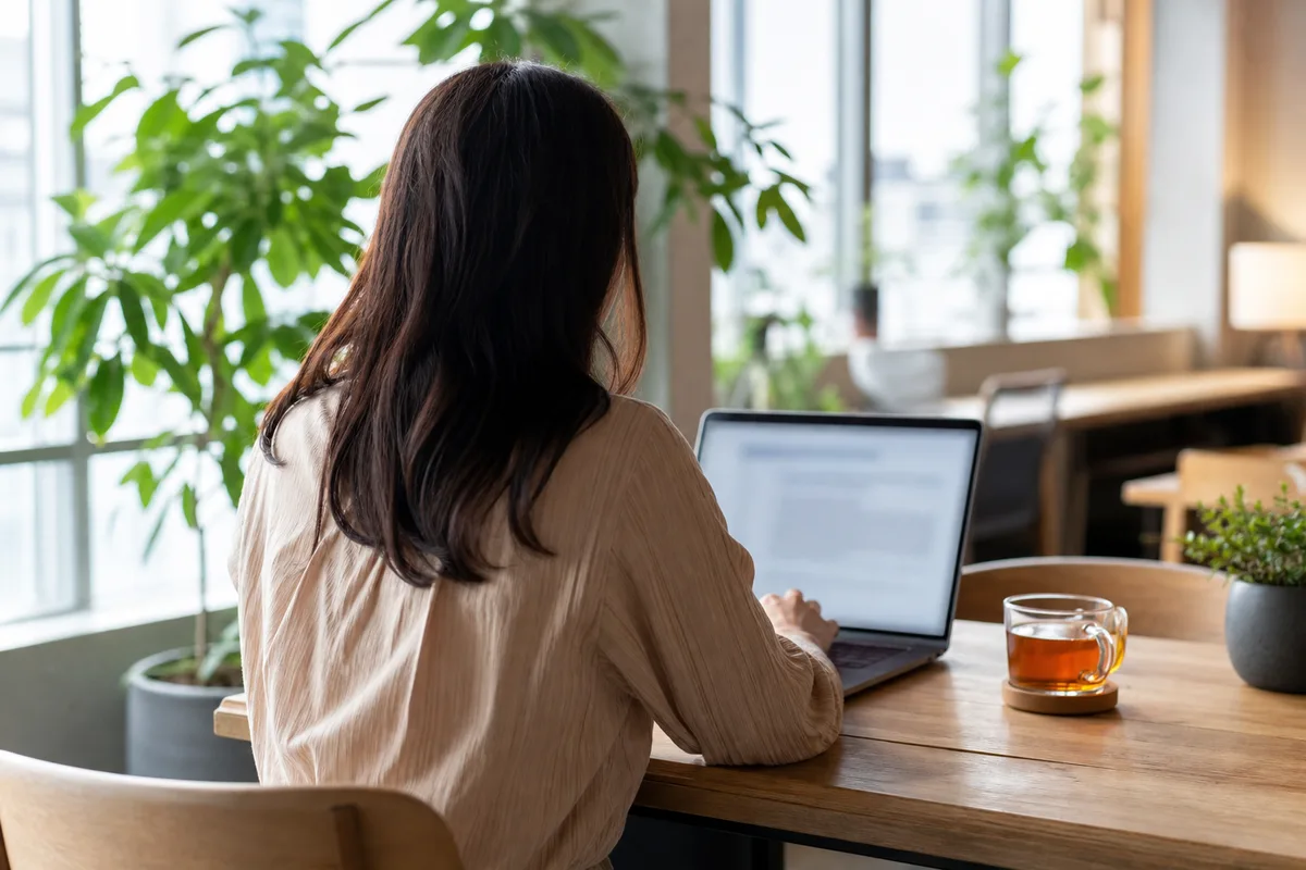 Redacteur preparant un article sponsorise avec un lien vers un site marchand
